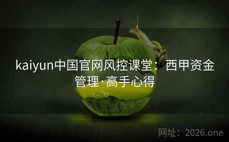 kaiyun中国官网风控课堂:西甲资金管理·高手心得  第2张 kaiyun中国官网风控课堂:西甲资金管理·高手心得  第2张