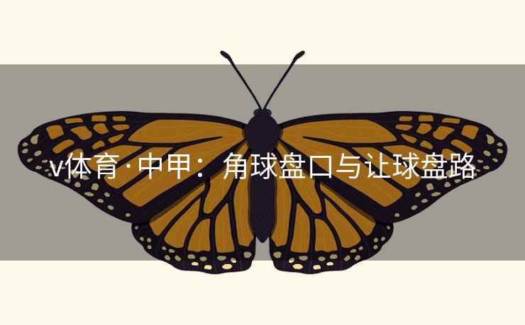v体育·中甲:角球盘口与让球盘路  第2张 v体育·中甲:角球盘口与让球盘路  第2张