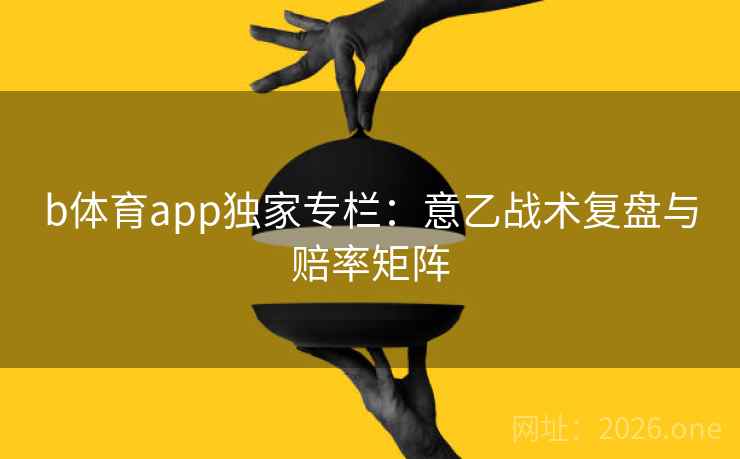 b体育app独家专栏:意乙战术复盘与赔率矩阵  第1张 b体育app独家专栏:意乙战术复盘与赔率矩阵  第1张